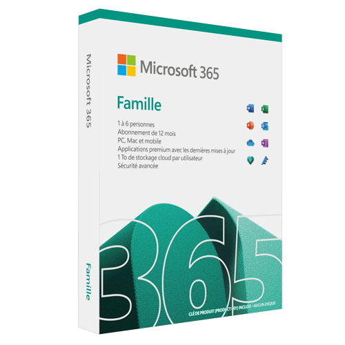 Acheter Microsoft 365 Famille, 6 Utilisateurs