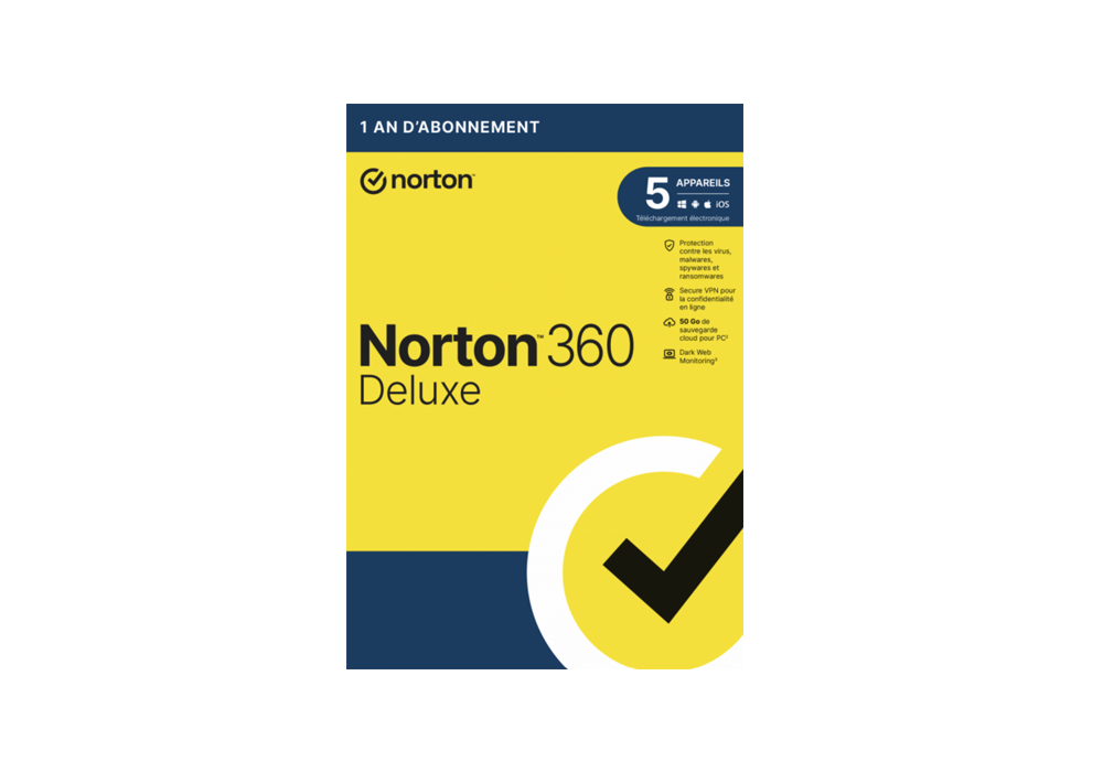 Acheter Norton 360 Deluxe 2024 5 appareils 1 an VPN Inclus