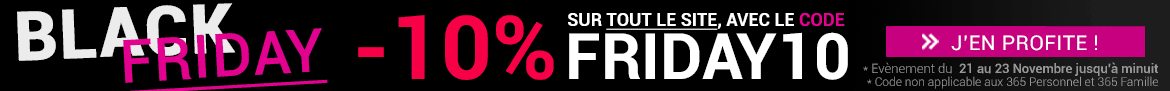 -10% avec le code FRIDAY10