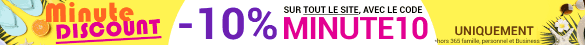 -10% avec le code MINUTE10
