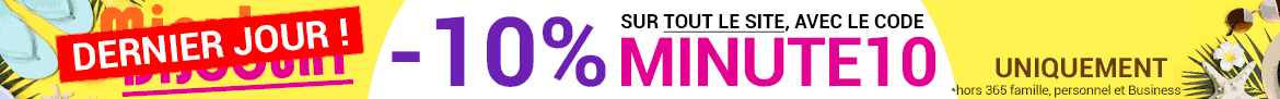 -10% avec le code MINUTE10