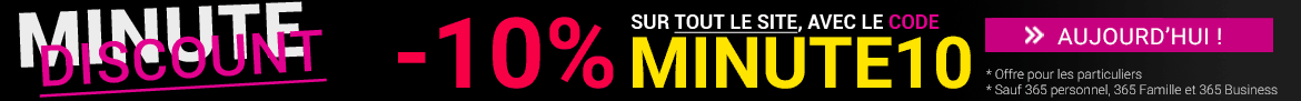 -10% avec le code MINUTE10